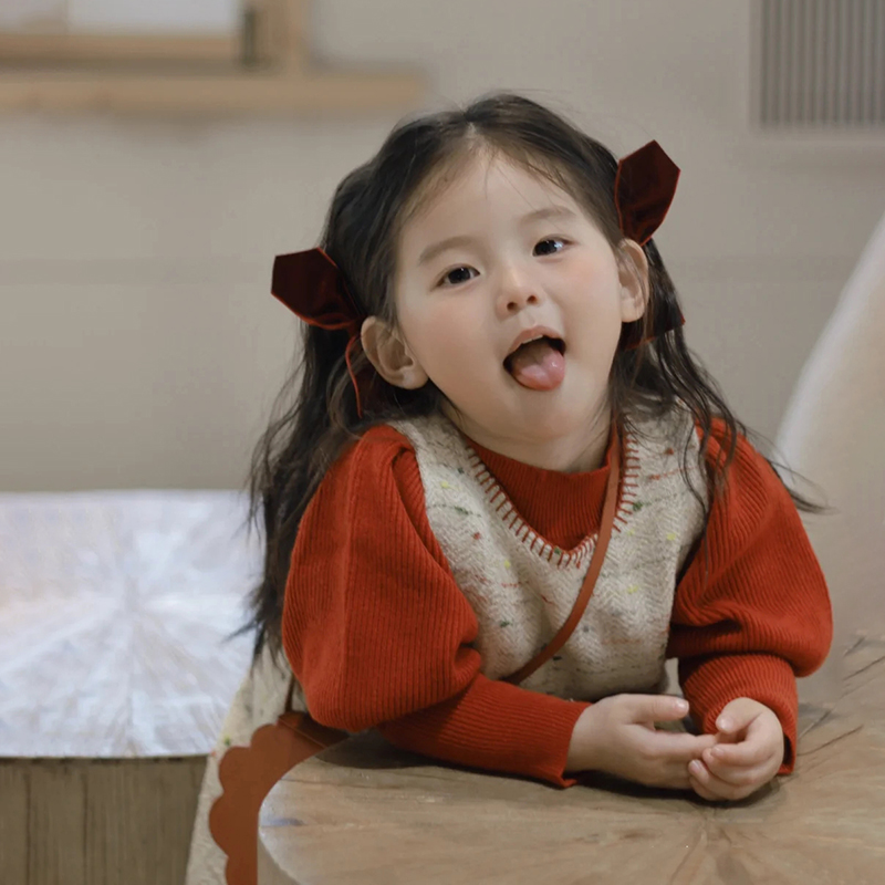 年服毛衣彩点羊毛呢小香风背心裙