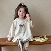 子女宝宝春装 女童套装 裤 洋气衣服儿童韩版 卫衣两件套 春秋2026新款