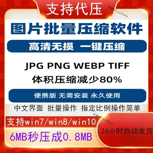 图片批量压缩软件 win照片批量无损压缩大小 可jpg png web图片
