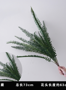 高仿绿色仿真树叶肾蕨大排草婚庆假花仿真绿植高级感婚礼造景路排