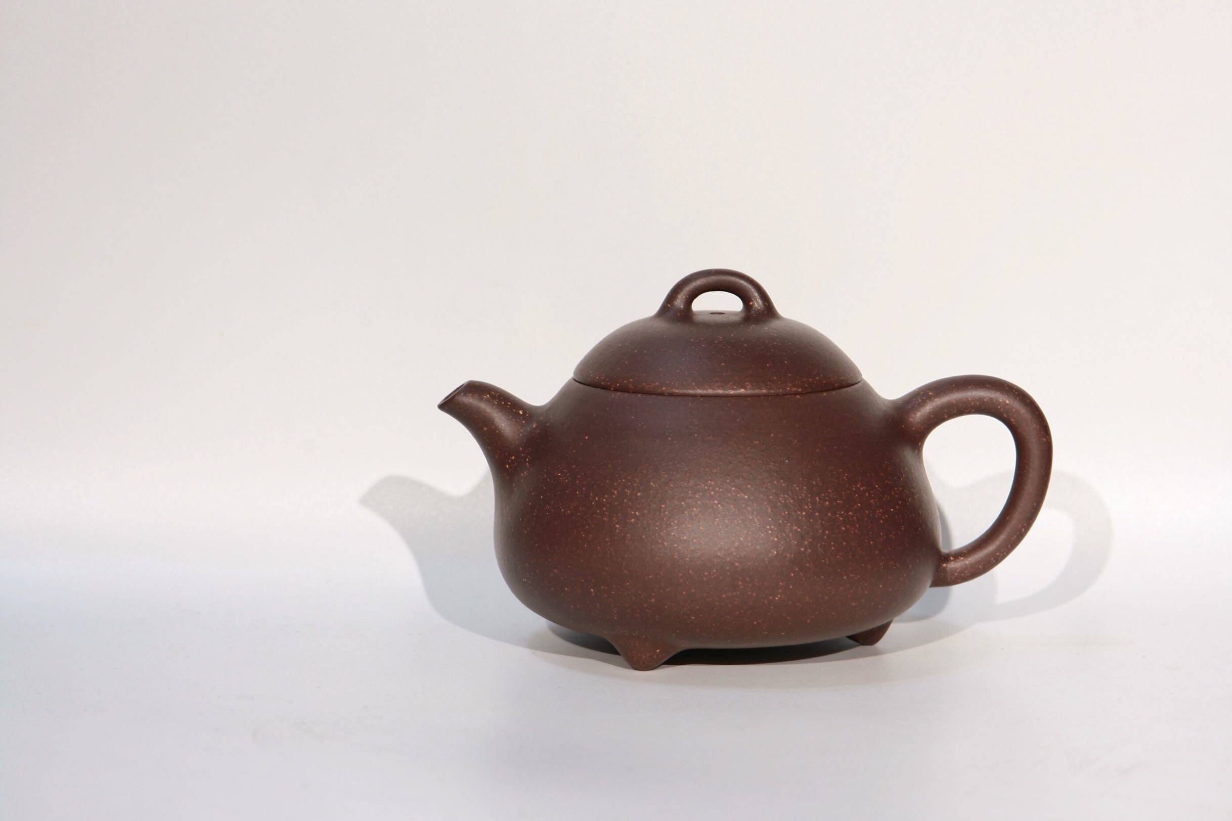 拙雅堂 高俊峰弟子 陆俊杰 老紫泥调砂 乳瓢 全手工紫砂壶 300c