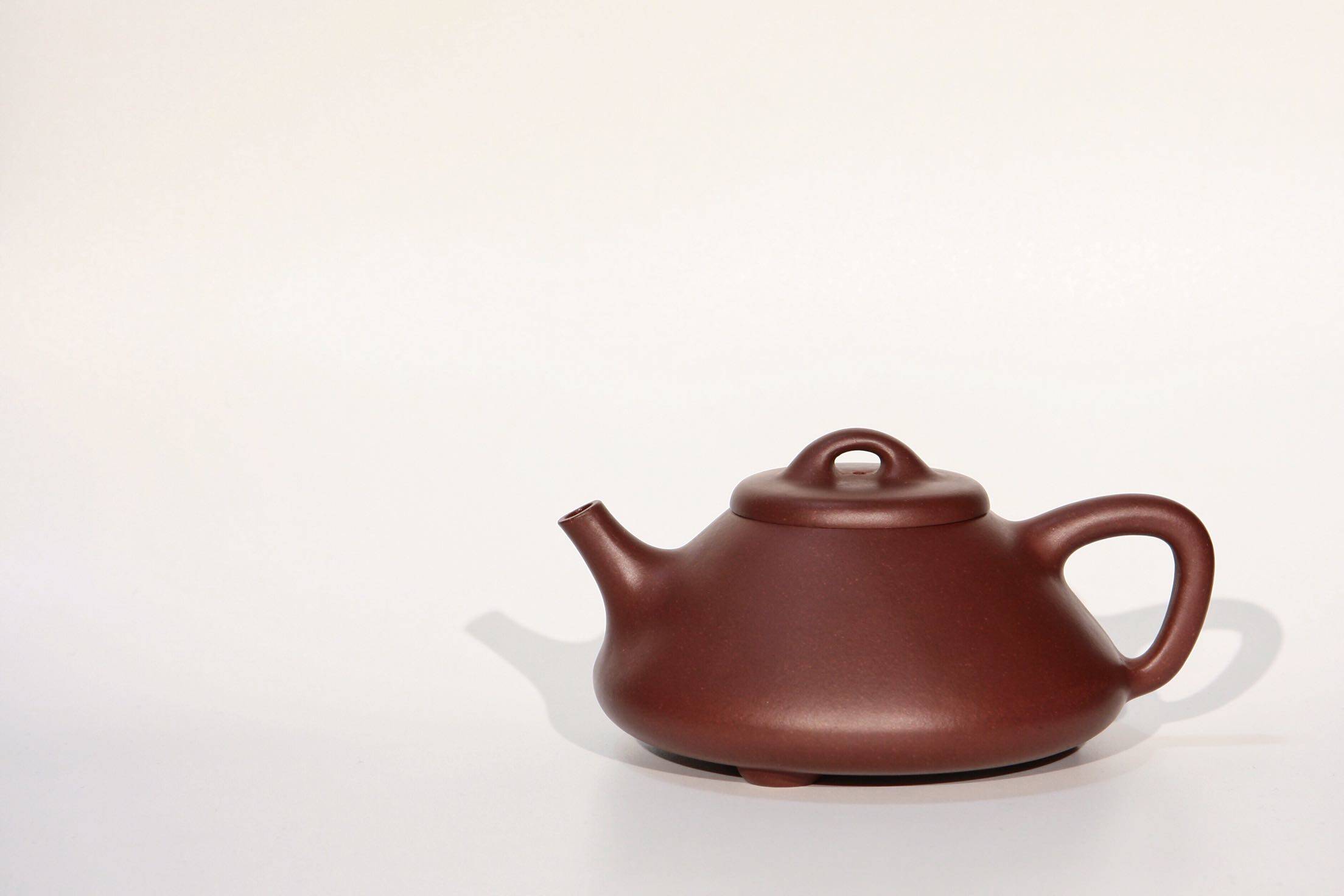 拙雅堂 李峰 红皮龙 泥料超赞 摹古 子冶石瓢 全手工紫砂壶 220c