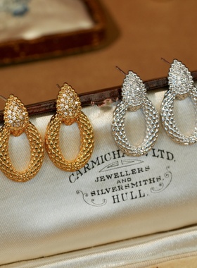 轻珠宝线《1970灵蛇》宝S龙中古小众设计蛇耳饰轻奢金银色本命年