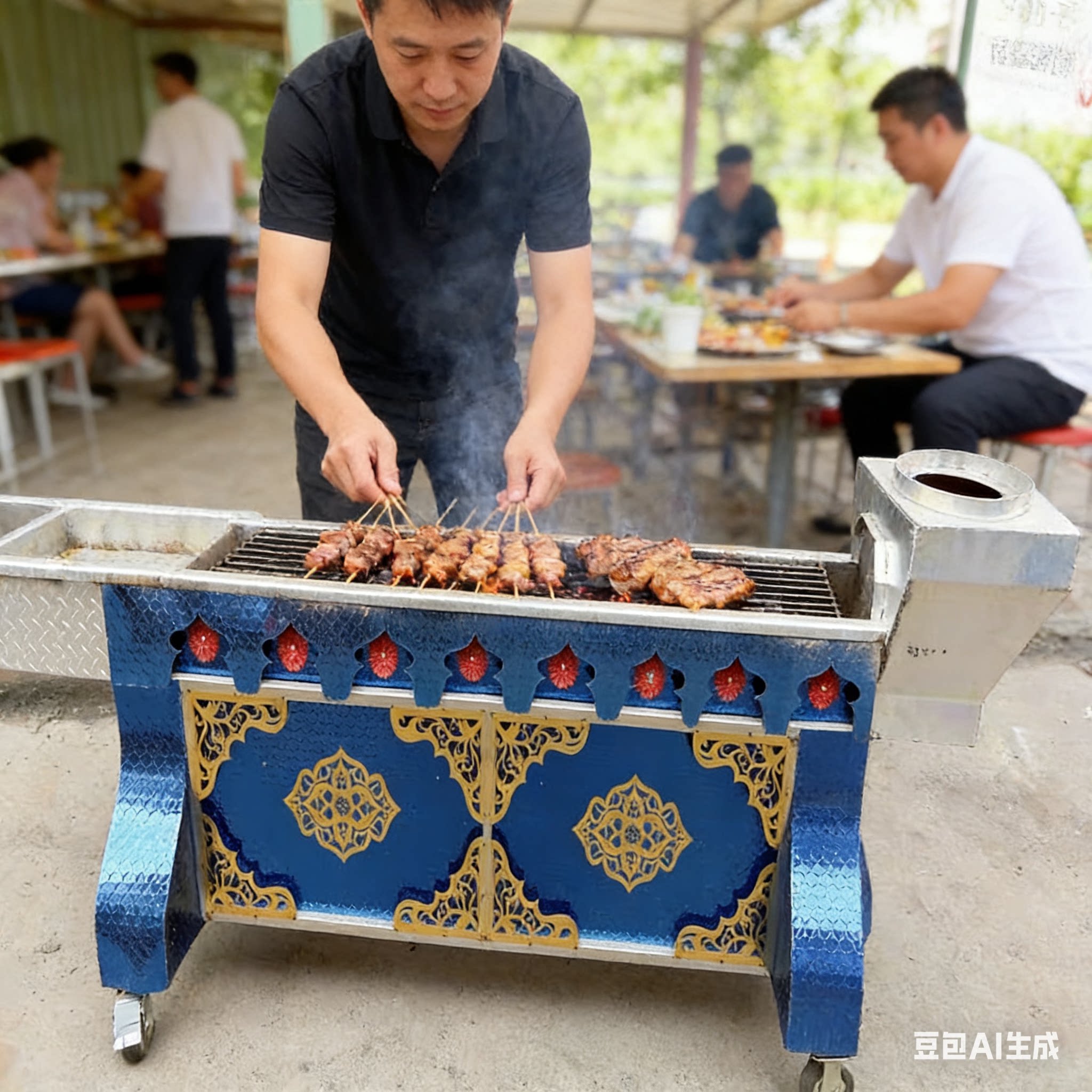 新疆民族特色外围可以定制烧烤炉