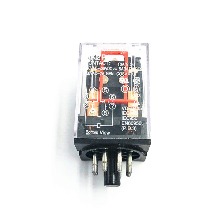 中间继电器 mk2p-i 8脚 250vac 28vdc 5a 2开2闭