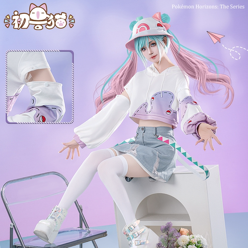 初兽猫 现货 初音cos服未小来宝可梦联动服装cosplay女装连衣裙