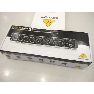 行货百灵达BEHRINGER UMC404HD音频接口录音声卡