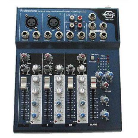 XUOKA  MUSICBOX MB2400 便携式微型录音调音台48V带话放混响调台