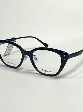 浪特梦复古猫眼黑框眼镜框女素颜神器近视可配度数方圆脸83333