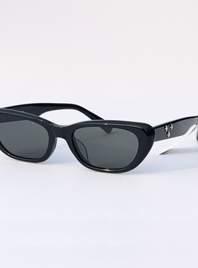 帕莎明星同款玳瑁窄框猫眼太阳镜