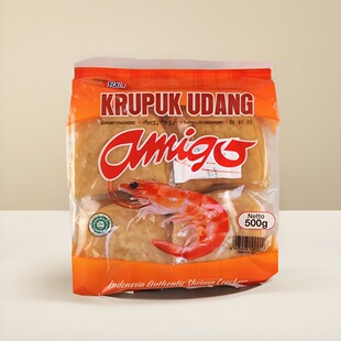 印尼进口虾片啊米戈大虾片虾片自己油炸餐厅网红大虾片阿米戈