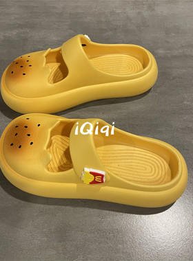七七主人家 黄色包头凉拖鞋女居家室内2025夏季新款外穿学生可爱