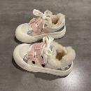 七七主人家 加绒小白鞋厚底增高运动板鞋2024冬季新款棉鞋女保暖