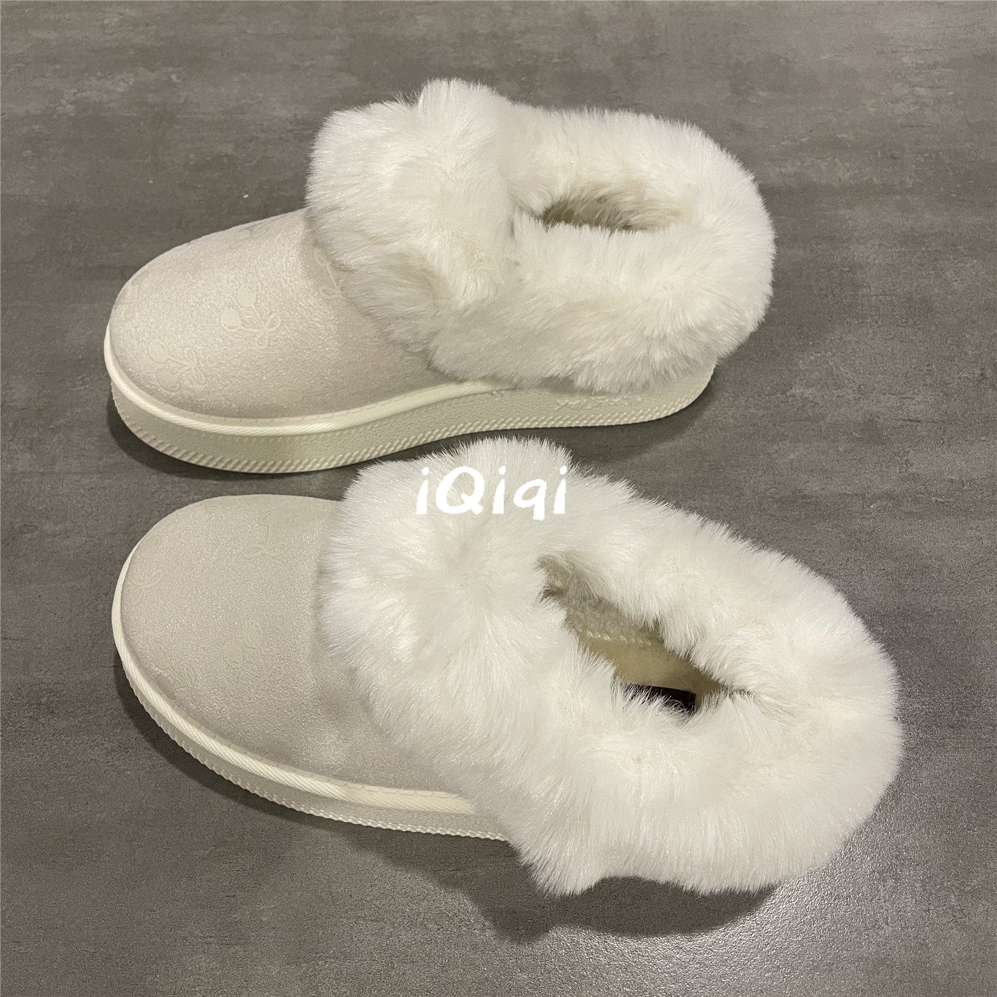 七七主人家 白色毛绒雪地靴女冬季棉靴女厚底加绒保暖防寒棉鞋女,女鞋,帆布鞋,淘宝优惠券,粉丝福利购,淘宝优惠卷