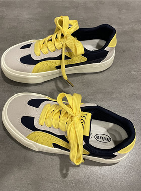 七七主人家 灰色复古德训鞋子女百搭春秋季学生休闲板鞋女款ins潮