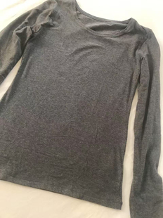 原单薄款基础圆领打底衫长袖内搭套头上衣 秋衣针织衫