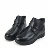 2024冬季 新款 中老年妈妈鞋 短靴真皮平跟加绒棉皮鞋 冰洁女鞋