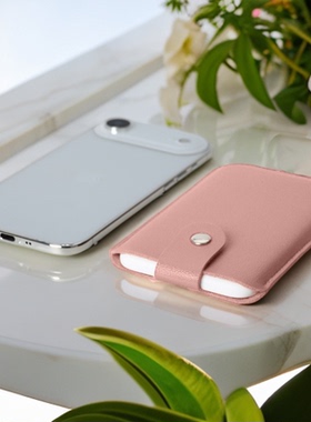 适用苹果iPhoneAirmagsafe外接电源收纳皮套充电宝保护套130*83mm