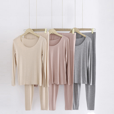 莫代尔保暖修身t恤打底裤修身