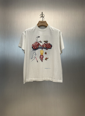 实体现货 Epide Prefab 辛普森Simpkira阿基拉插画水洗做旧圆筒T