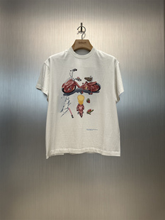 辛普森Simpkira阿基拉插画水洗做旧圆筒T Prefab 实体现货 Epide