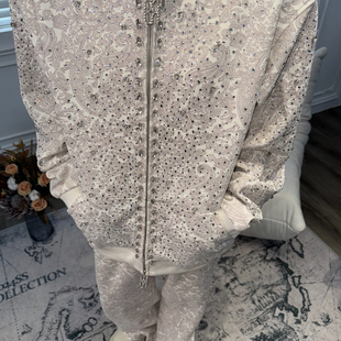 Birth Borc Child 钻石腰果花拉链连帽外套 Royal 实体现货