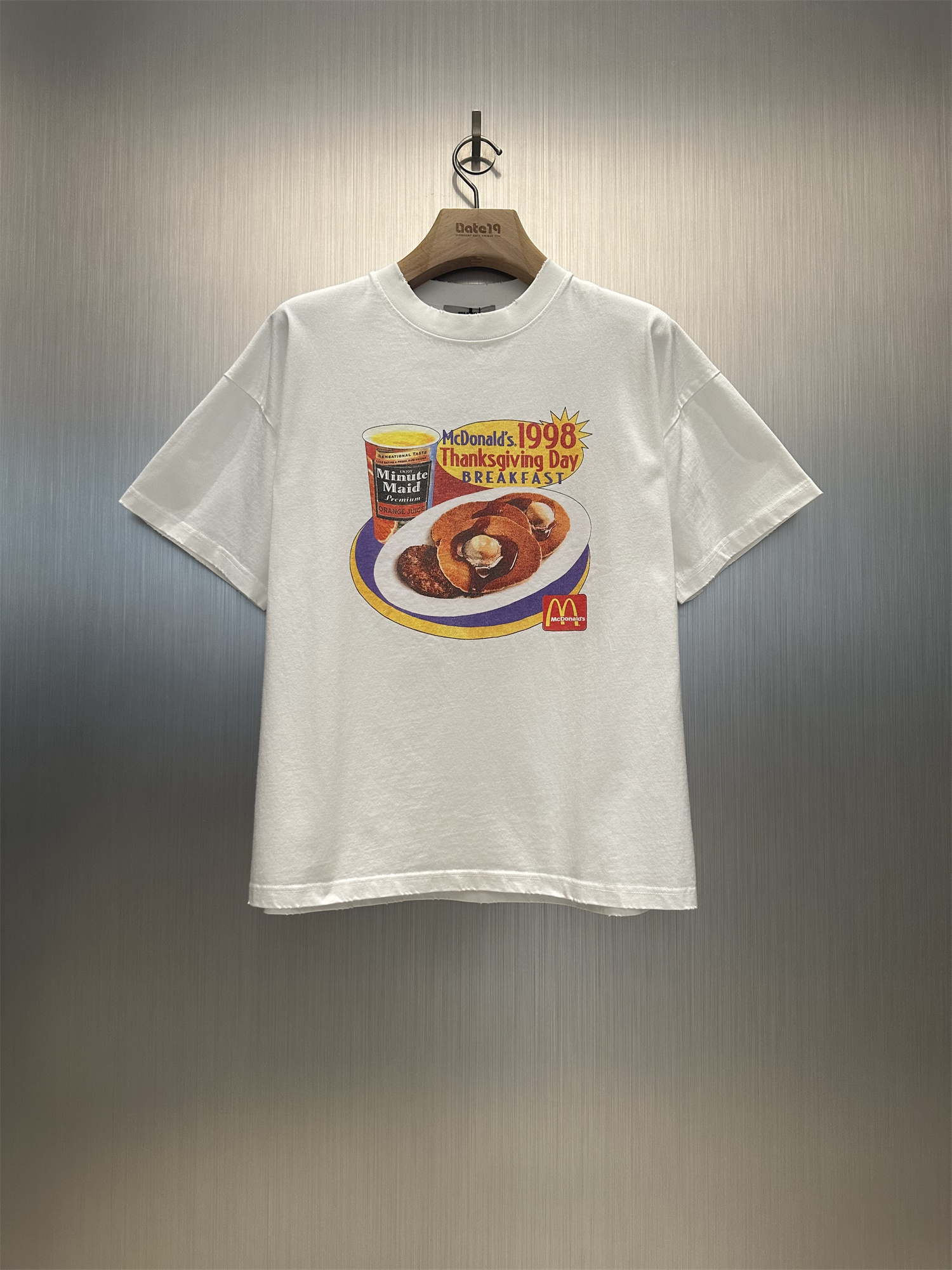 Purey短袖vintage男女做旧