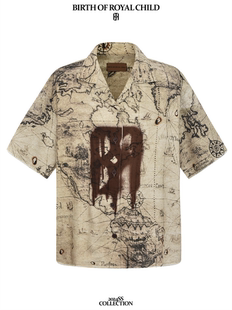 Royal Child Borc 实体现货 藏宝图溶解宝石烟渍衬衫 Birth