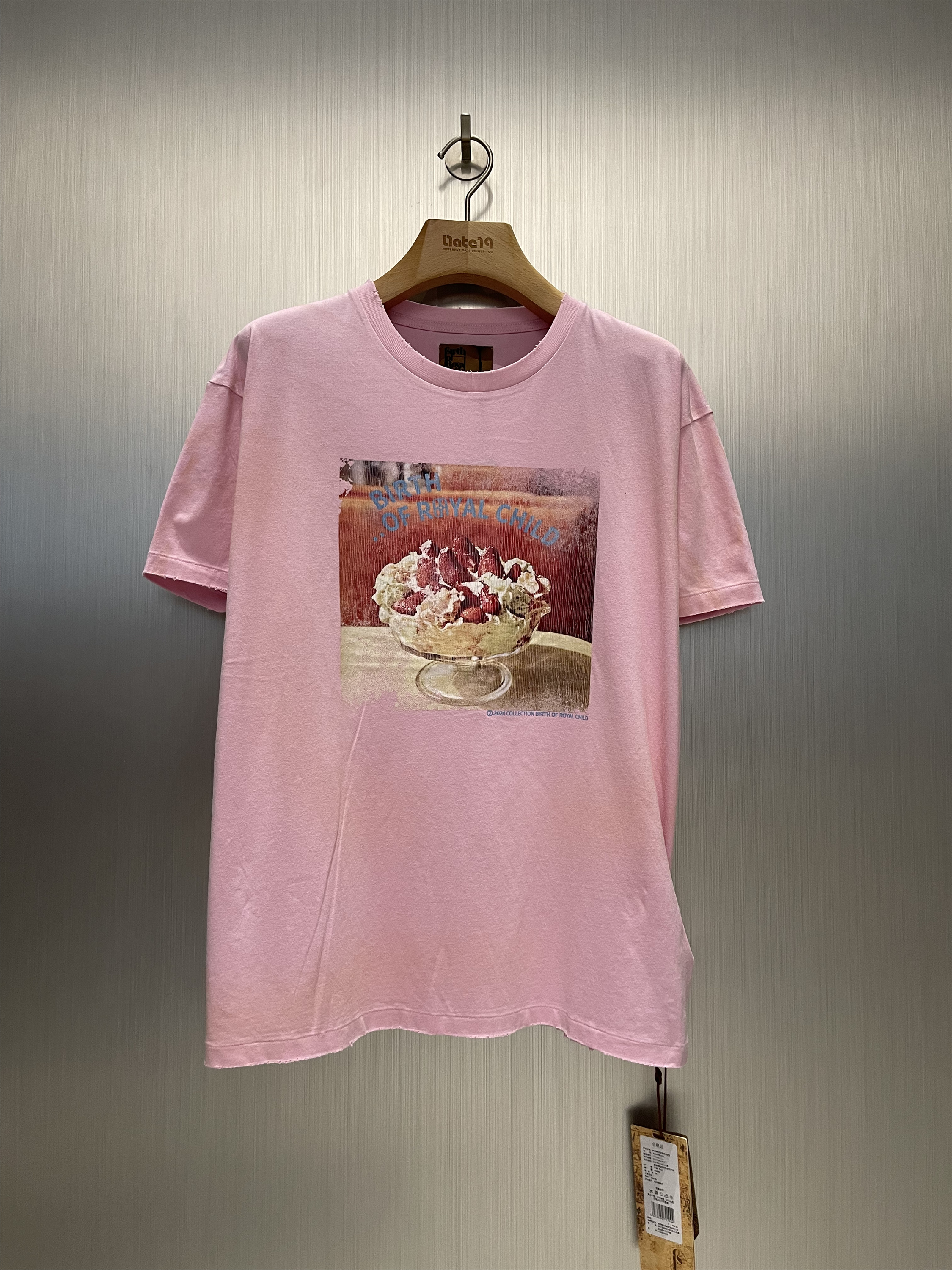 实体现货 Birth Of Royal Child Borc 冰淇淋印花短袖T恤