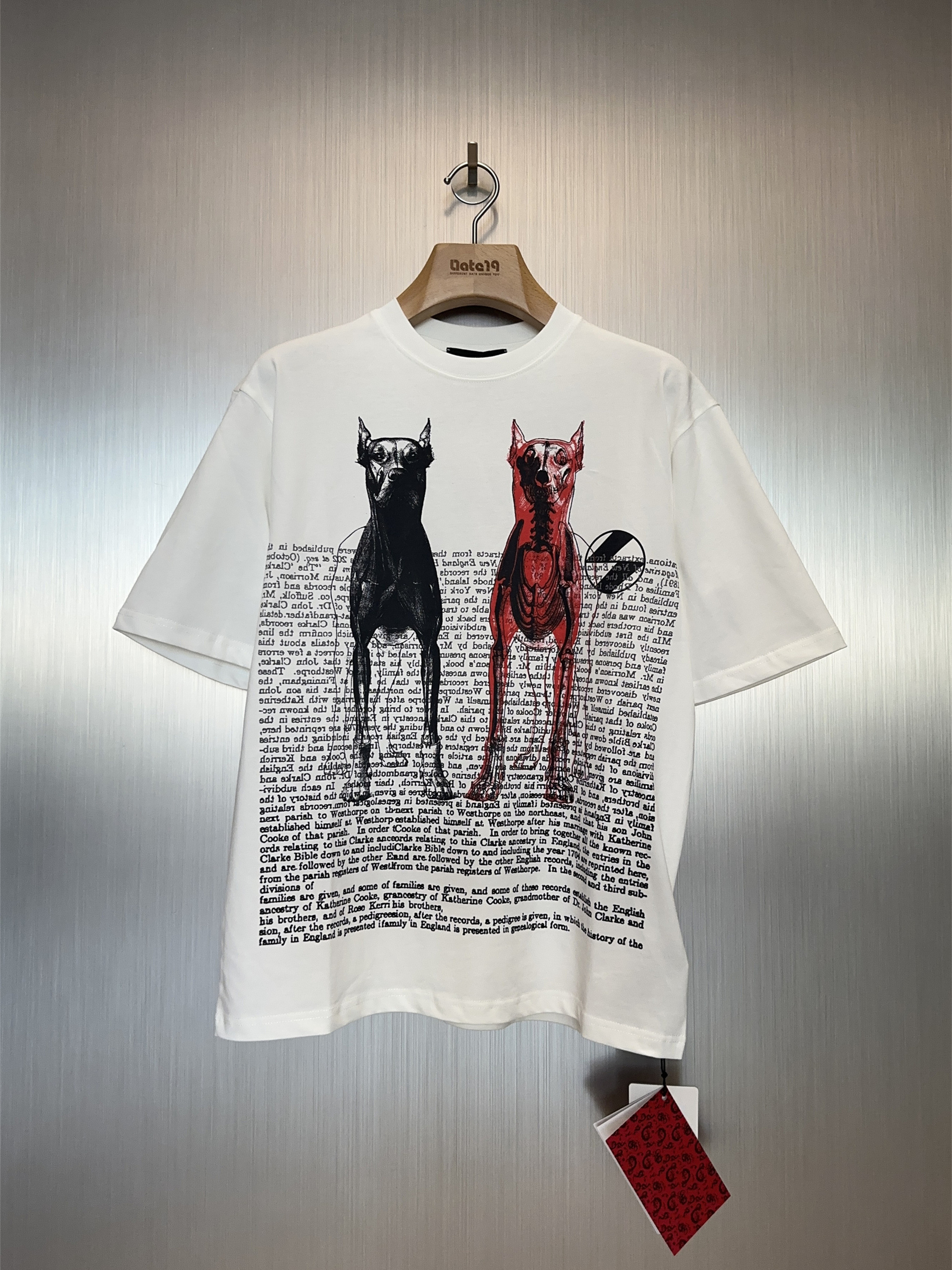 实体现货 The Salvages 双杜宾满印字母印花短袖T恤王鹤棣同款