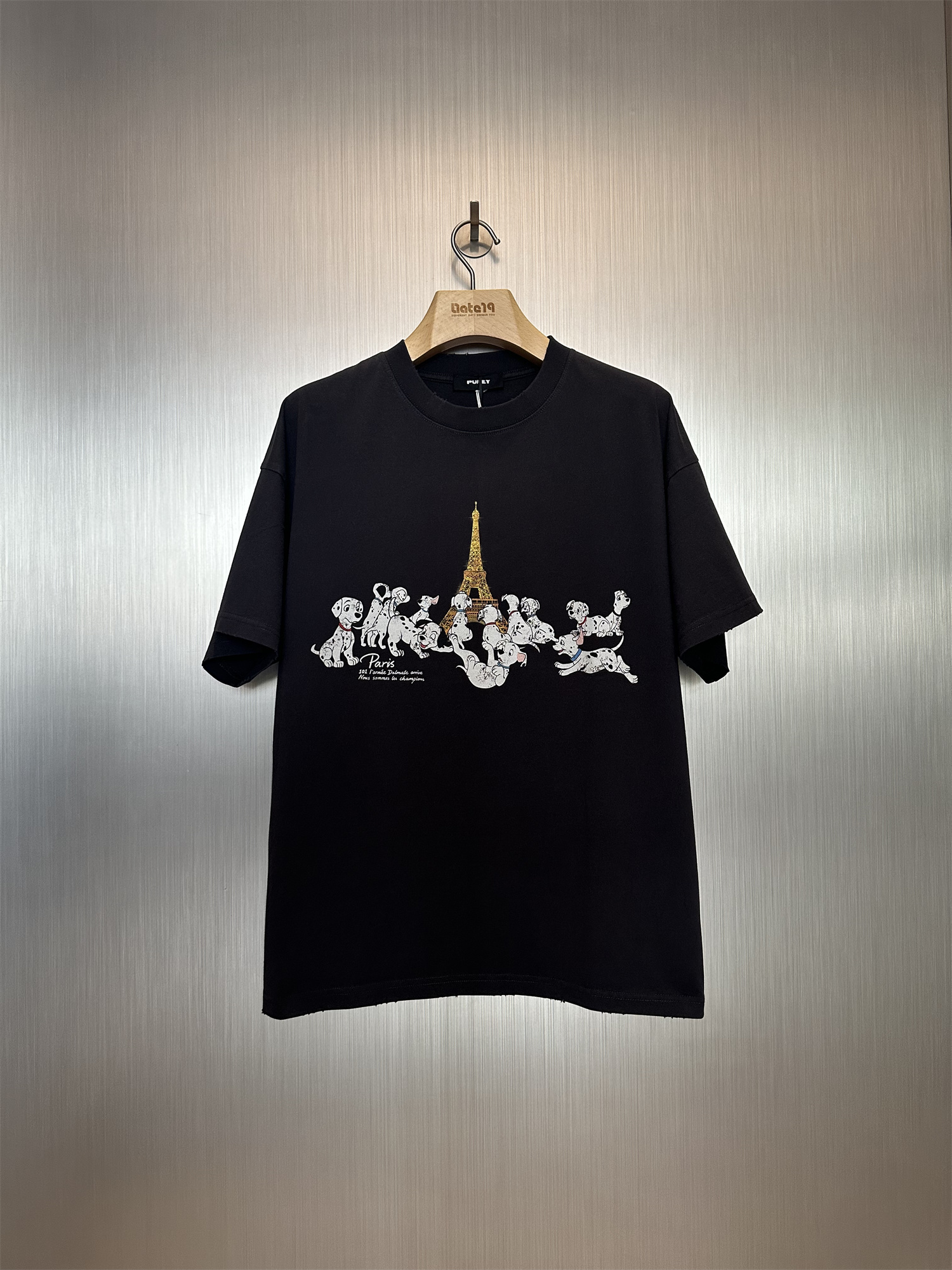 实体现货 Purey 101忠犬斑点狗小破坏卡通Vintage做旧短袖T恤