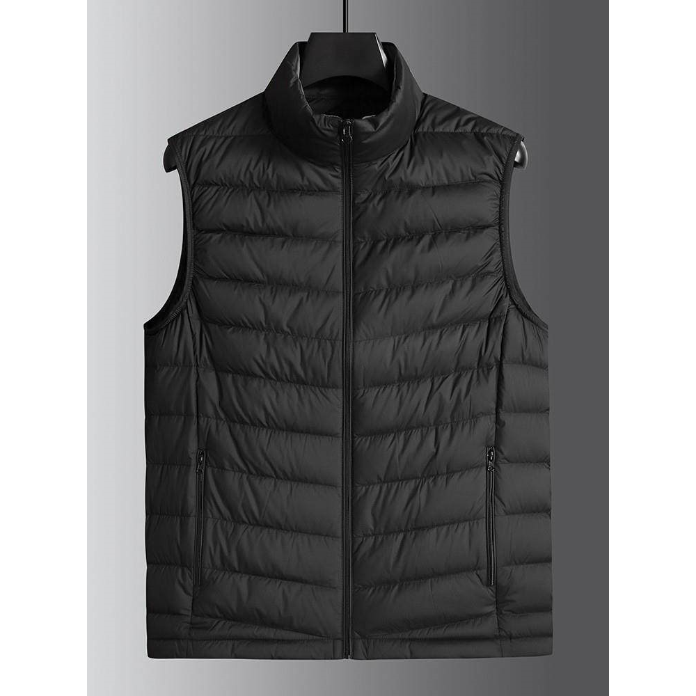 高级轻型羽绒马甲男秋冬季大码短款立领保暖背心加肥加大外穿坎肩,男装,羽绒马甲,淘宝优惠券,粉丝福利购,淘宝优惠卷