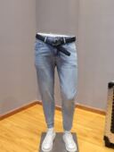 修身 薄款 潮牌夏季 青年中腰裤 男士 韩版 潮流小直筒铅笔裤 牛仔裤 时尚