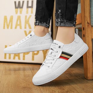 秋冬新款 休闲小白鞋 男鞋 潮流百搭时尚 子 透气薄款 潮牌高端帆布板鞋