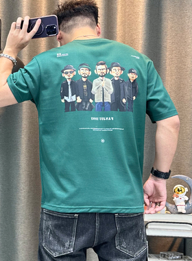 潮牌短袖t恤男夏季新款高端纯棉