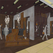 设计商铺 服装 室内服装 店鞋 sketchup SU1696 店SU模型 草图大师