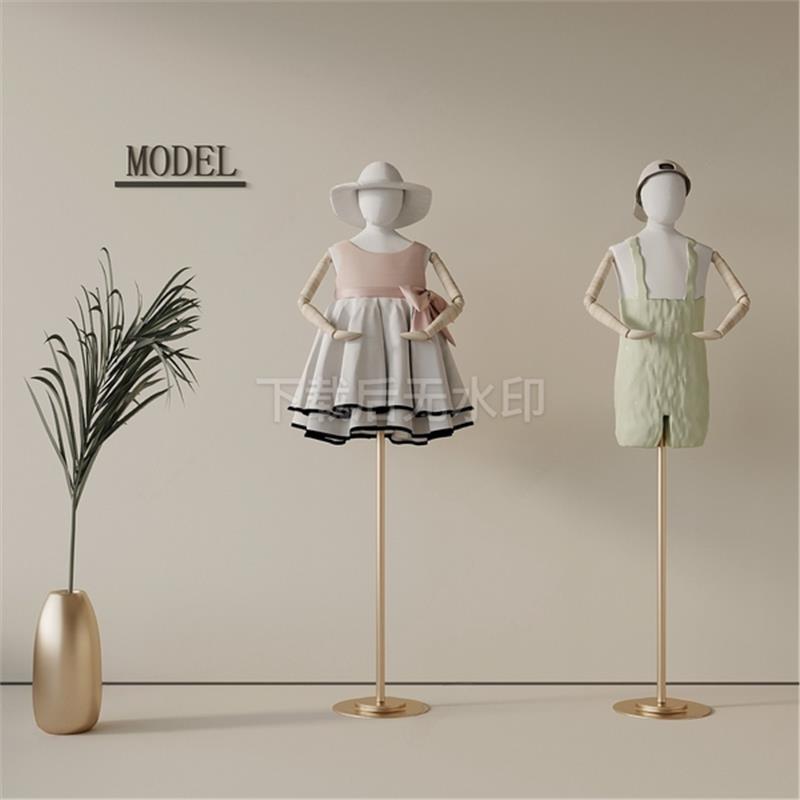 现代儿童衣服 服装 模特 儿童服装 裙子 帽子 草图大师SU模型