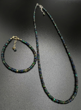 天然欧泊14K进口包金女