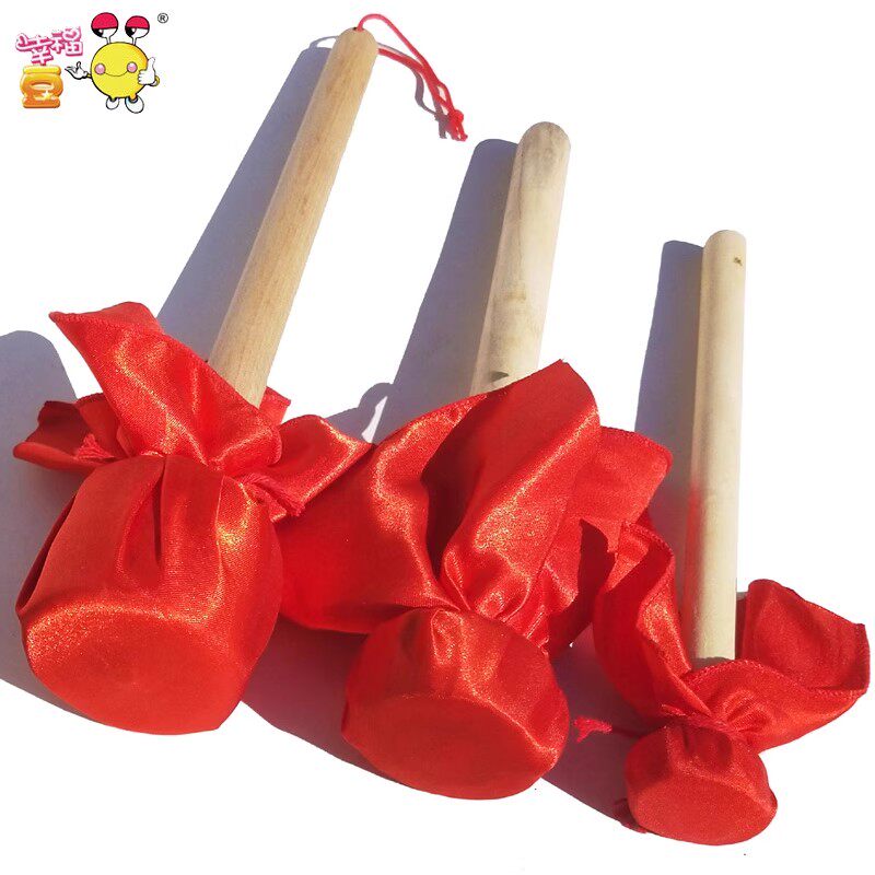 军鼓锤 锣锤 开道锣手锣柄虎锣棍铜锣铜铙捶实木手柄锣棒槌敲锤