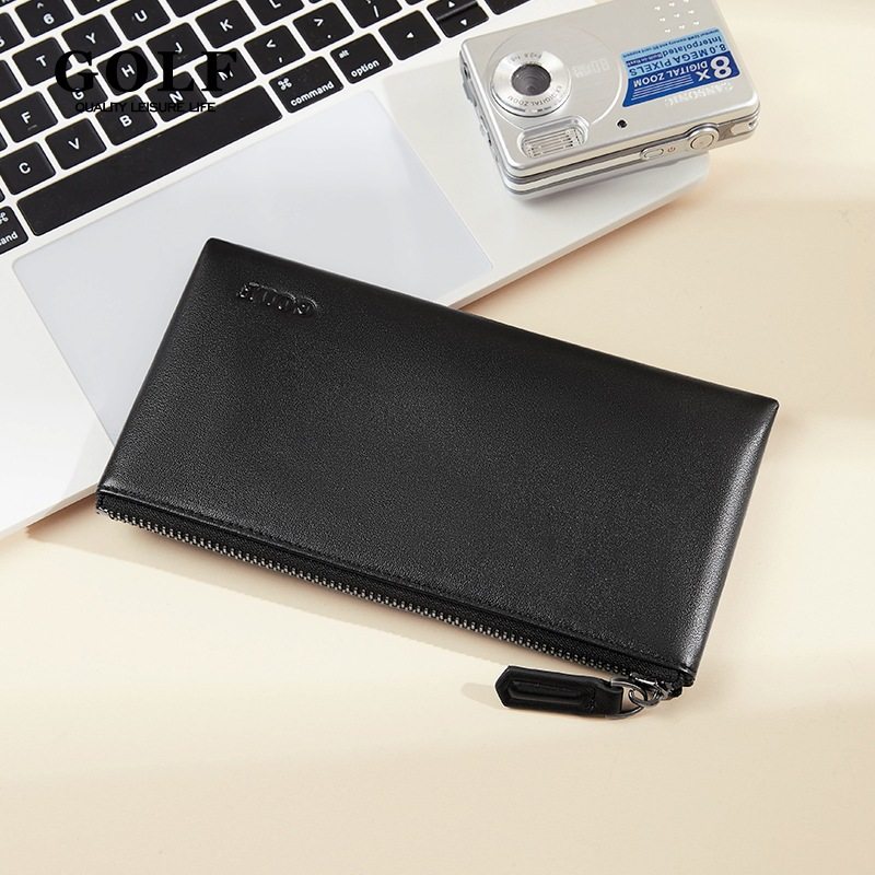 GOLF/高尔夫真皮钱包拉链长款2025新款大容量薄款皮夹卡包手机包,箱包皮具/热销女包/男包,钱包,淘宝优惠券,粉丝福利购,淘宝优惠卷