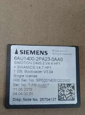 SIMOTION D4x5-2系统卡，6AU140议价