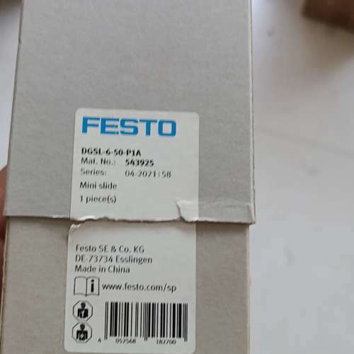 费斯托滑台气缸 543925  DGSL-6-50-P1A议价