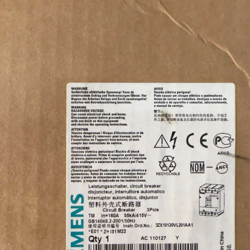 断路器带电操机构 3VL2716-1DC33-0AD1议价