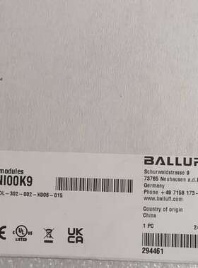 (议价)BALLUFF巴鲁夫 BNI00K9 BNI IOL