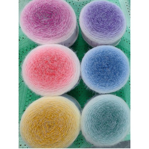 若羽流云长绒毛线手工编织钩针钩织帽子围巾衣服手编材料包用线