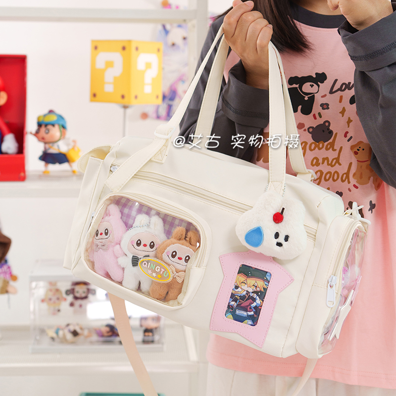 健身包日系吧唧旅行小众手提包