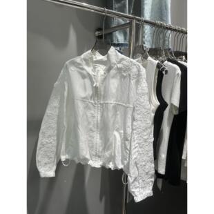 显套瘦薄 新松弛智性6风刺绣防晒衣潮立领宽松款 实体女装 202春夏装