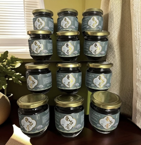 传统龟苓膏手工（加强款）原味简装一箱12瓶（每瓶15克龟含量配熬