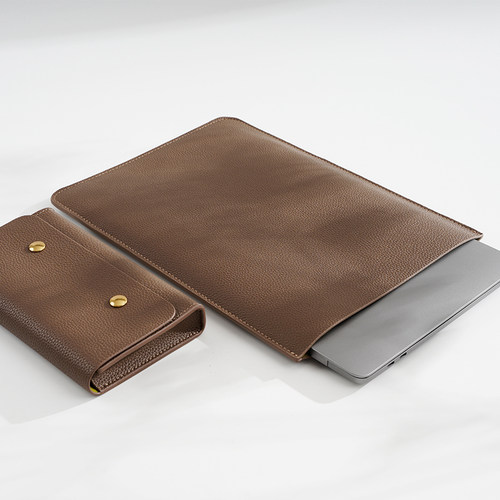 简约牛皮笔记本内胆包套装