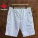 复古设计感潮牌2025夏季 百搭顶奢潮流时尚 格纹满印花男士 美式 短裤